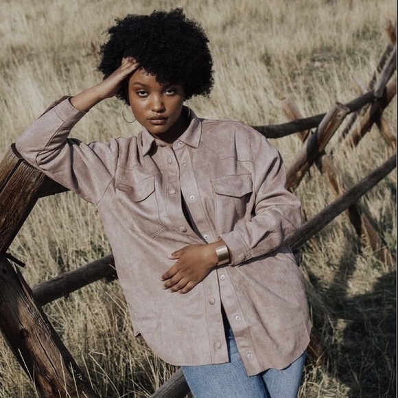 Fate Jackets & Blazers - NWT Fate Wood Rose Pink Suede Jacket